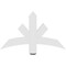 Ekena Millwork Alberta Architectural Grade PVC Gable Bracket, 36"W x 21"H x 2"D x 4"F, 14/12 Pitch GBP036X21X0204ALB00 - alternate 3